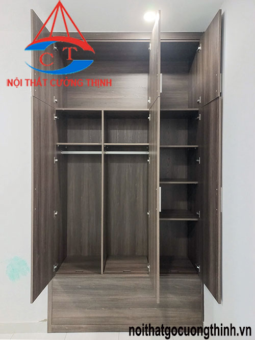 Mẫu tủ quần áo âm tường phong cách riêng 