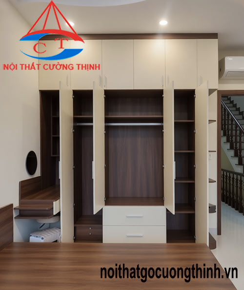 Mẫu giường tủ phòng ngủ gỗ đẹp sang trọng