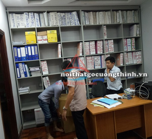 Kệ đựng hồ sơ gỗ Mfc xám 38 ô tại Tp Hồ Chí Minh