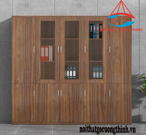 Tủ hồ sơ gỗ công nghiệp màu nâu nhạt