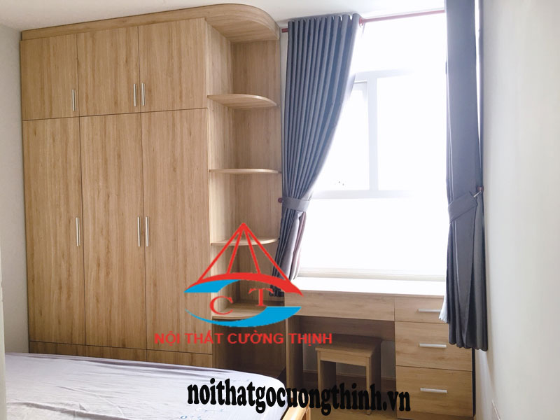 Mẫu tủ quần áo gỗ công nghiệp MDF Melamine