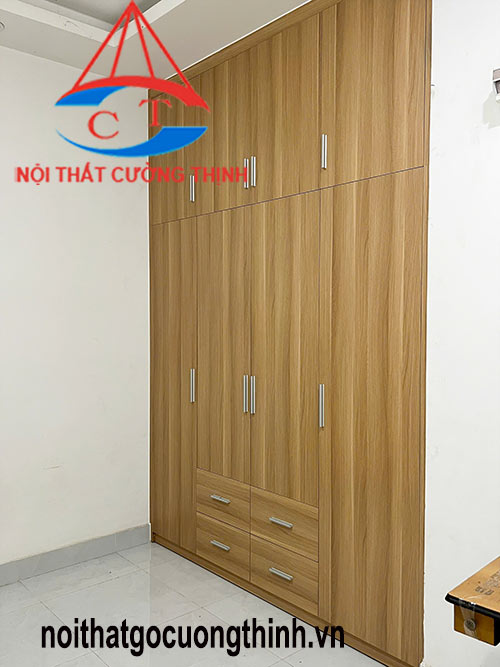 Tủ quần áo âm tường kịch trần 4 cánh