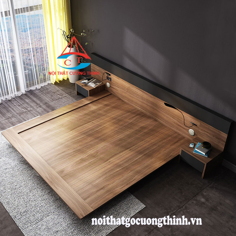 Giường ngủ gỗ công nghiệp kiểu Nhật