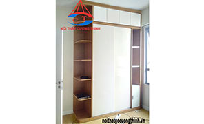 TỦ GỖ ĐỰNG QUẦN ÁO CỬA LÙA
