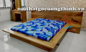 GIƯỜNG NGỦ HIỆN ĐẠI KIỂU NHẬT GỖ SỒI