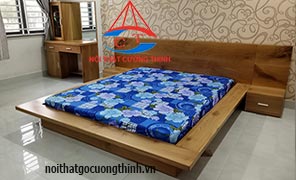 GIƯỜNG NGỦ HIỆN ĐẠI KIỂU NHẬT GỖ SỒI