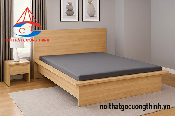 Giường gỗ công nghiệp 1m8 đẹp đơn giản