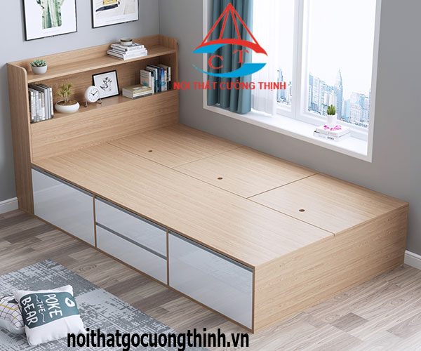Giường 1m4-1m6 thông minh có ngăn kéo tiện dụng 