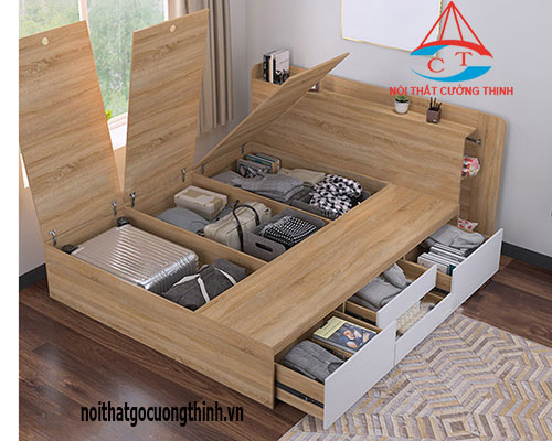 Giường ngủ thông minh có ngăn kéo tiện dụng