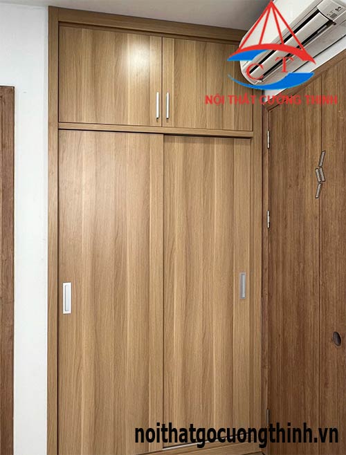 Mẫu tủ quần áo âm tường phòng ngủ thiết kế đẹp hiện đại