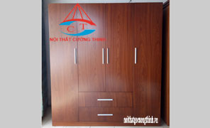 Tủ Quần Áo Gỗ Công Nghiệp Veneer 1m8
