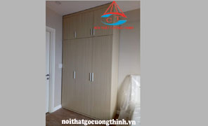Tủ Quần Áo Kịch Trần 3 Cánh Gỗ Melamine
