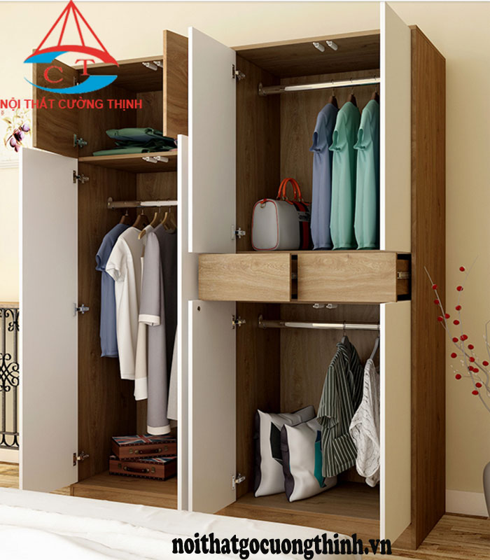 Tủ quần áo gỗ công nghiệp đẹp hiện đại nhất hiện nay ở TPHCM