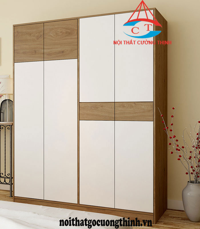 Tủ quần áo gỗ công nghiệp hiện đại đẹp lắp đặt tại Quận 9 Hồ Chí Minh