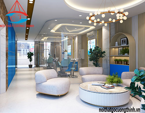 Thiết kế nội thất phòng khám nha khoa đẹp hiện đại