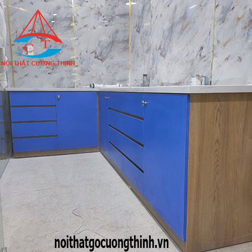 Mẫu tủ nha khoa đẹp góc chữ L