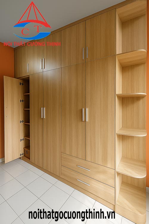 Mẫu tủ quần áo 3 buồng hiện đại đẹp nhất tại TPHCM