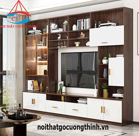 Mẫu kệ tivi đẹp cho phòng khách thêm nổi bật
