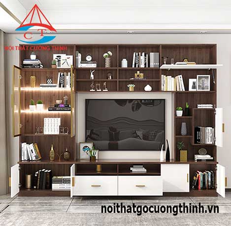 Mẫu kệ tivi phòng khách đẹp ấn tượng và đa năng