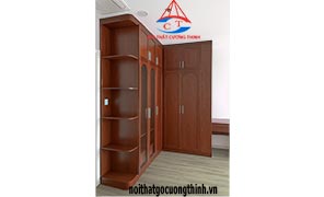 Tủ quần áo Đẹp chữ L Gỗ công nghiệp