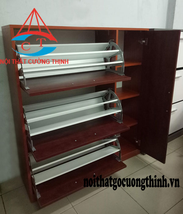 Tủ giầy gỗ công nghiệp 3 cánh lật thông minh tại Quận Thủ Đức TPHCM