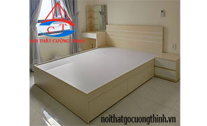 GIƯỜNG NGỦ GỖ CÔNG NGHIỆP MDF ĐẸP
