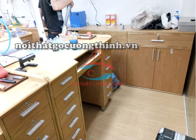 Tủ thấp văn phòng gỗ công nghiệp