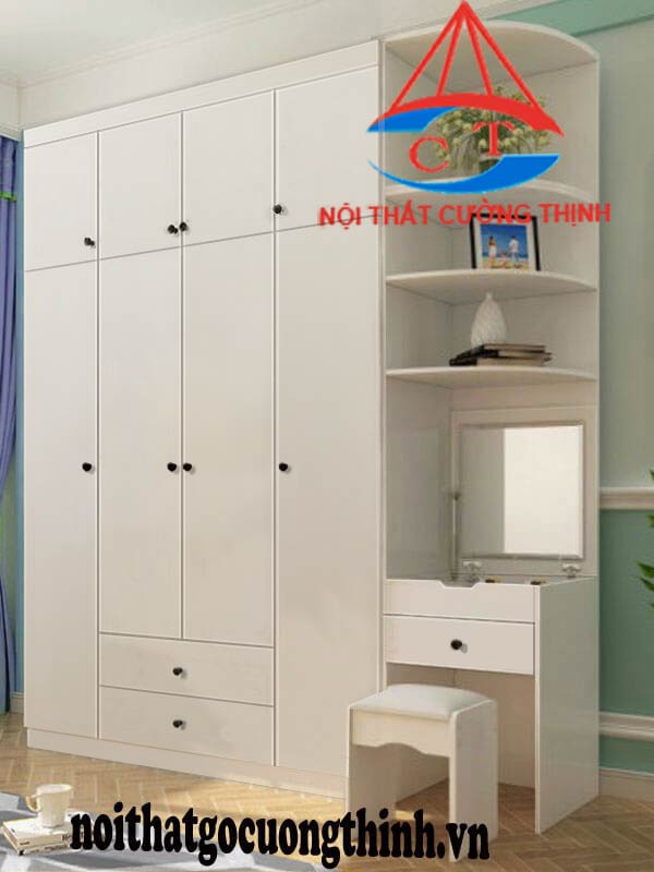 Tủ quần áo liền bàn trang điểm thông minh nhỏ gọn