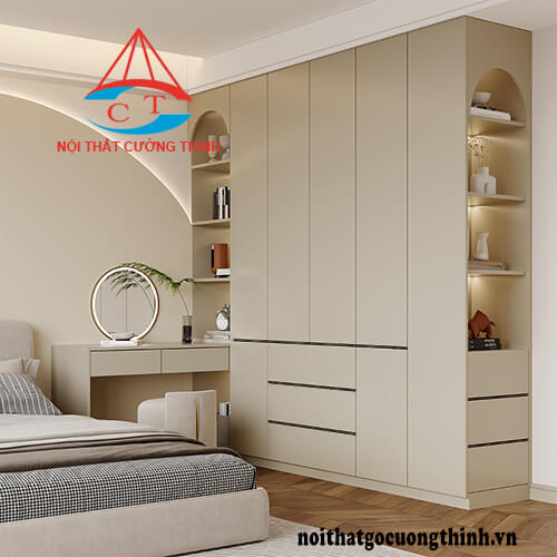 Tủ quần áo đa năng kết hợp bàn trang điểm