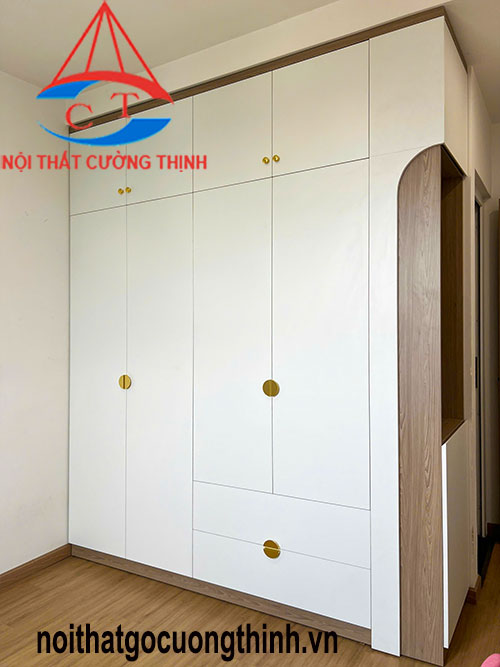 Tủ quần áo kịch trần đẹp rẻ hiện đại đóng theo yêu cầu giá xưởng
