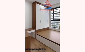 Giường liền tủ kèm bàn học đẹp cho phòng ngủ