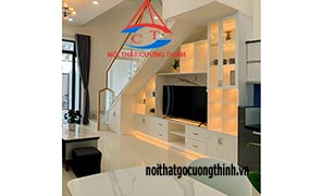 Tủ gầm Cầu thang gỗ Đẹp 