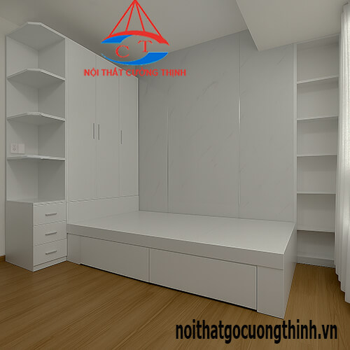 Giường liền tủ quần áo đa năng tối ưu không gian