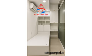 Giường kết hợp tủ và bàn học cho phòng ngủ nhỏ