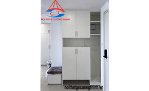 Tủ để giày dép kịch trần gỗ đẹp