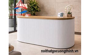 Bàn Lễ Tân Bo cong Cao cấp Hiện Đại 