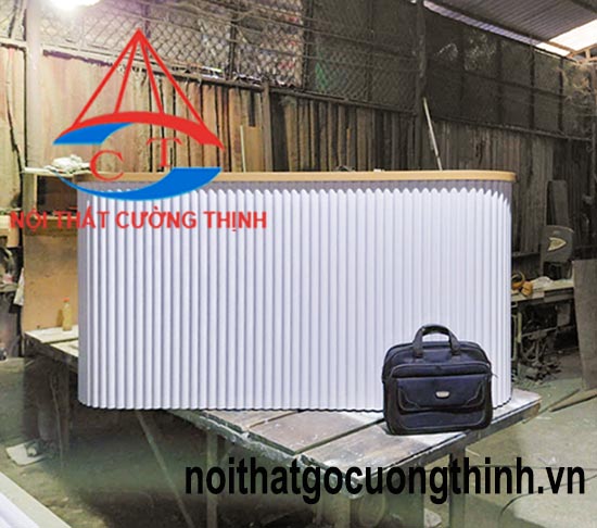 Bàn lễ tân thiết kế đẹp gỗ nhựa cao cấp giá xưởng