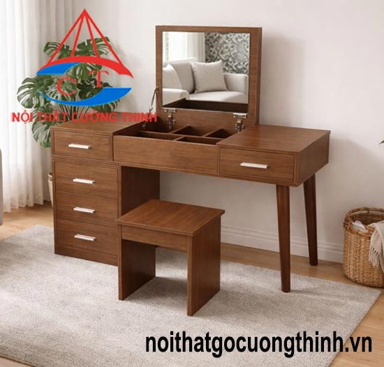 Bàn trang điểm gỗ hiện đại đa năng thông minh