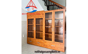Tủ Trưng Bày Gầm Cầu Thang Cánh Kính Giá Xưởng
