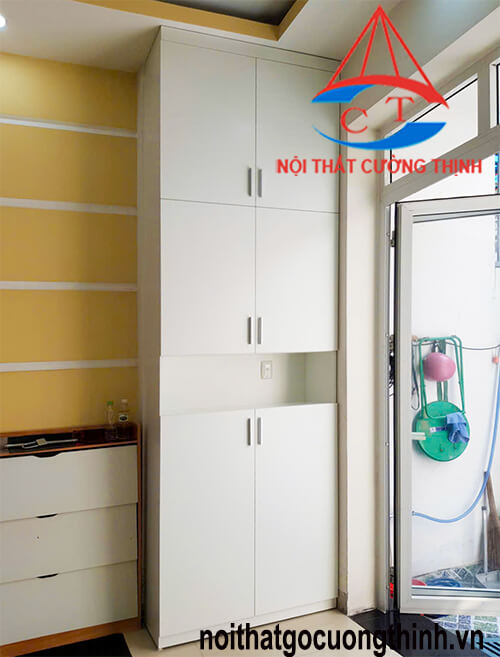 Tủ Giày Gỗ Kịch Trần Nhiều Ngăn Thiết Kế Đóng Theo Yêu Cầu TPHCM