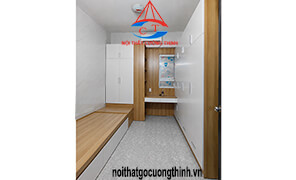 Mẫu Giường Tủ Bàn Liền khối Cho Phòng Ngủ Nhỏ 