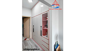 Tủ Quần Áo Acrylic Âm Tường Phòng Ngủ